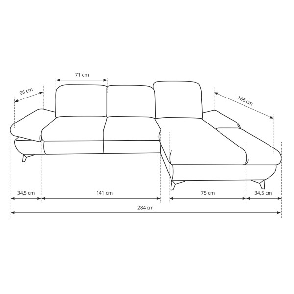 Диван кутовий розкладний Harper