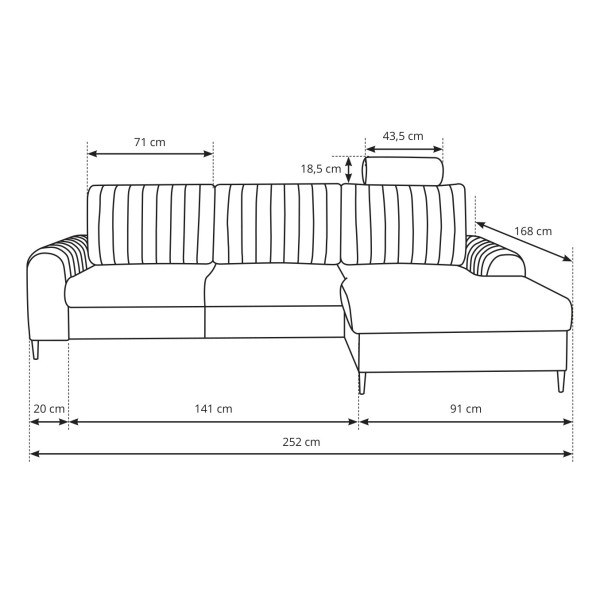 Диван кутовий розкладний Monaco — комфорт та стиль для вашої оселі