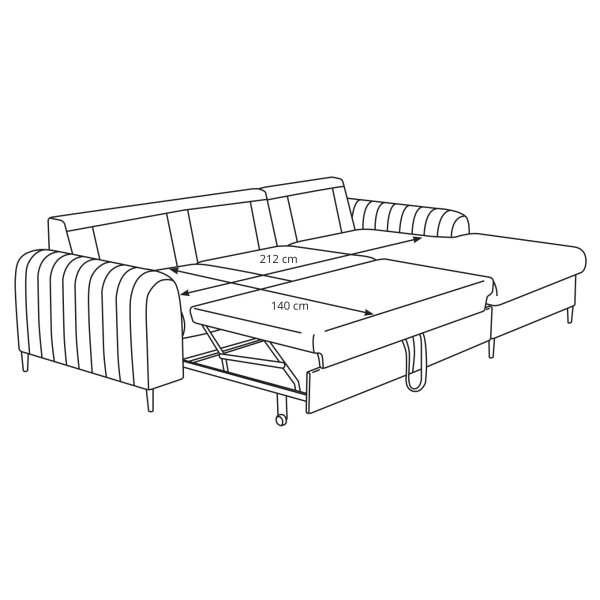 Диван кутовий розкладний Monaco — комфорт та стиль для вашої оселі