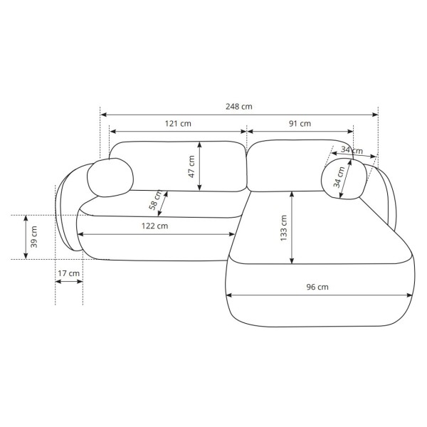 Диван кутовий розкладний Olio - зручність та стиль для вашої вітальні