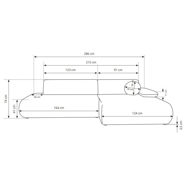 Диван кутовий розкладний Puente – зручність та стиль