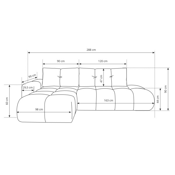 Диван кутовий розкладний Soho