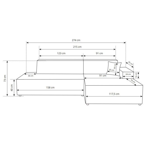 Диван кутовий розкладний Tilia – комфорт та стиль для вашої вітальні