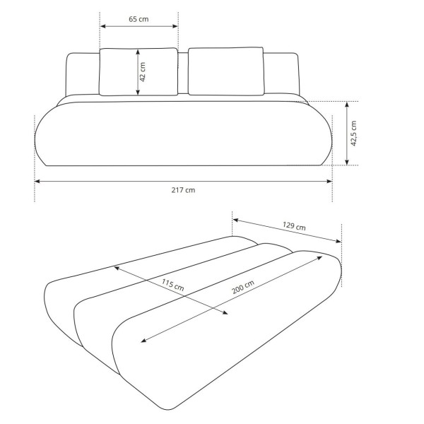 Диван розкладний Dot: стиль та зручність для вашого інтер'єру