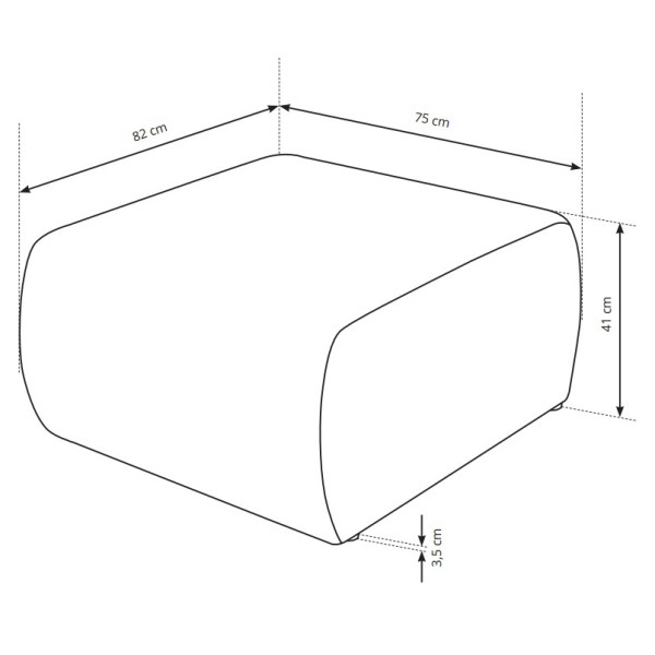 Пуф Allora – елегантний пуф для спальні