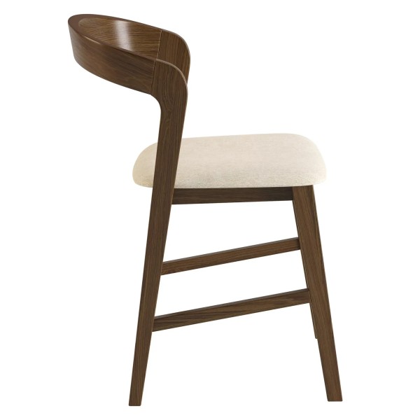 Cтілець Floki new темний горіх для кухні та кафе