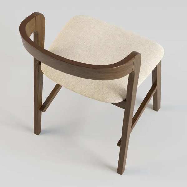 Cтілець Floki new темний горіх для кухні та кафе