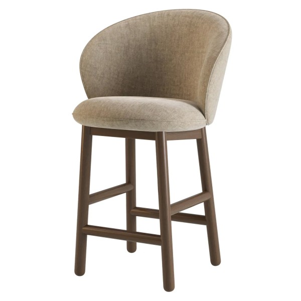 Стілець напівбарний Stitch темний горіх