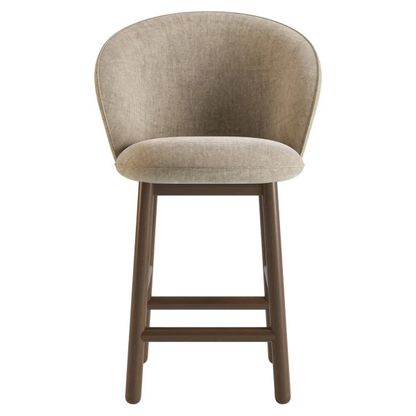 Стілець напівбарний Stitch темний горіх