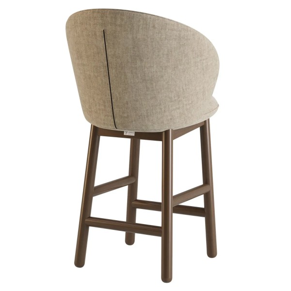 Стілець напівбарний Stitch темний горіх