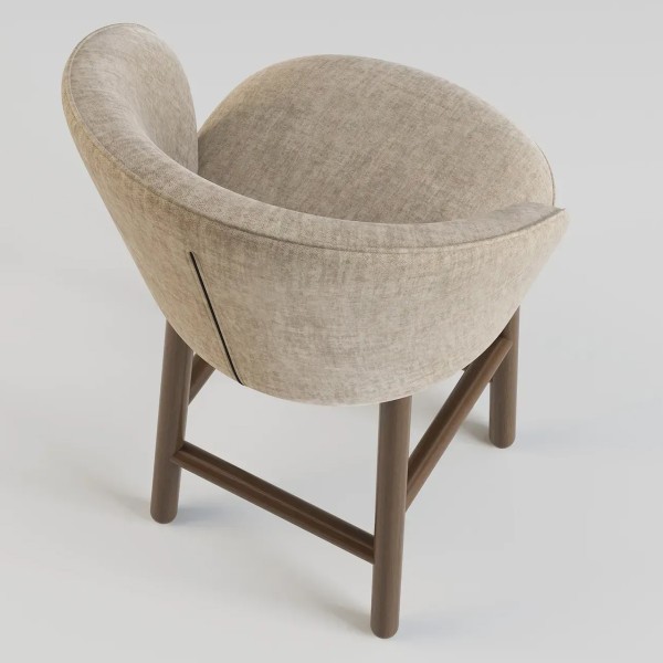 Стілець напівбарний Stitch темний горіх