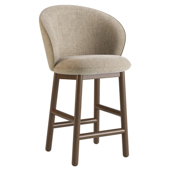 Стілець напівбарний Stitch темний горіх