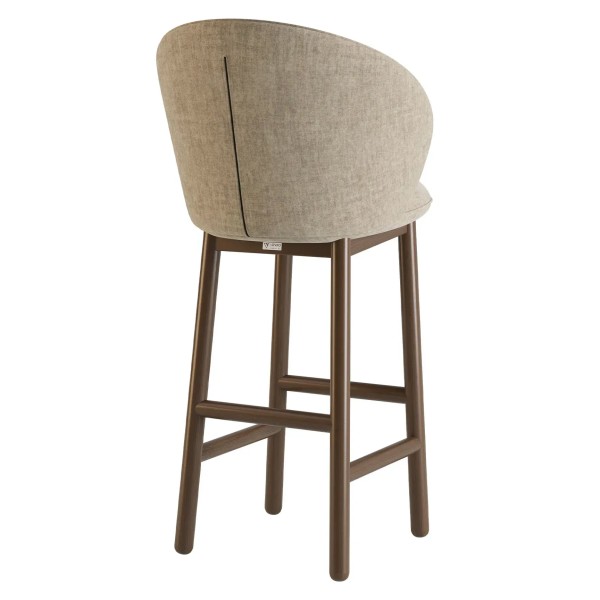 Стілець барний Stitch темний горіх – Стильний вибір для вашої кухні