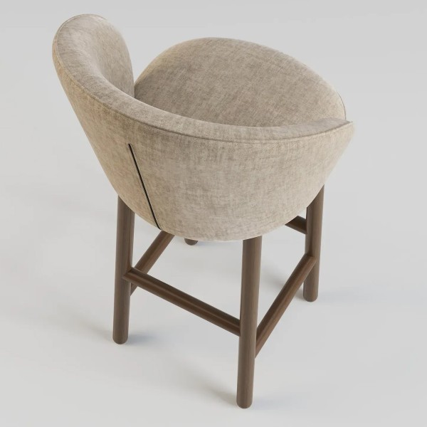 Стілець барний Stitch темний горіх – Стильний вибір для вашої кухні