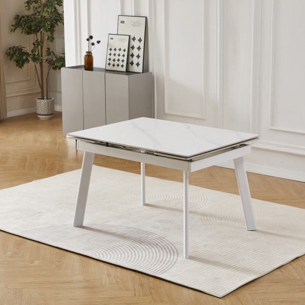 Стіл Velvet 120-180 white legs – Стильний та функціональний стіл для вашої кухні