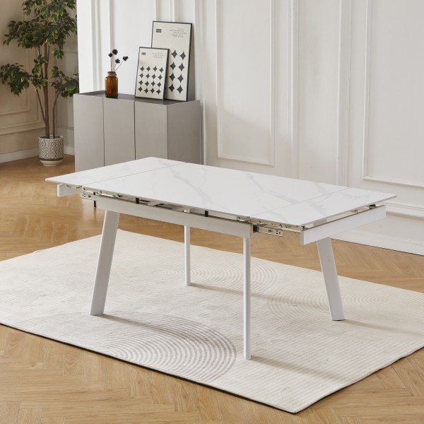 Стіл Velvet 120-180 white legs – Стильний та функціональний стіл для вашої кухні