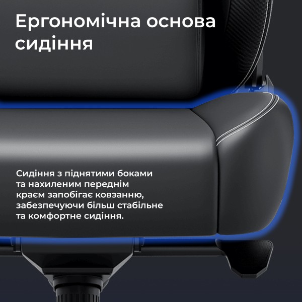 Ігрове крісло Anda Seat Kaiser 4 V2 Size XL Dark Gray Fabric - Купити в Elite Mebel