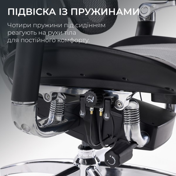 Крісло офісне Sihoo DORO S300 Mesh Dark Grey