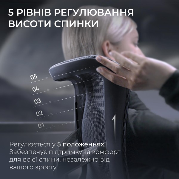 Крісло офісне Sihoo DORO S300 Mesh Dark Grey