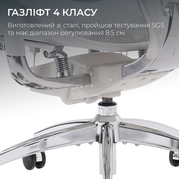 Крісло офісне Sihoo DORO S300 Mesh Light Grey