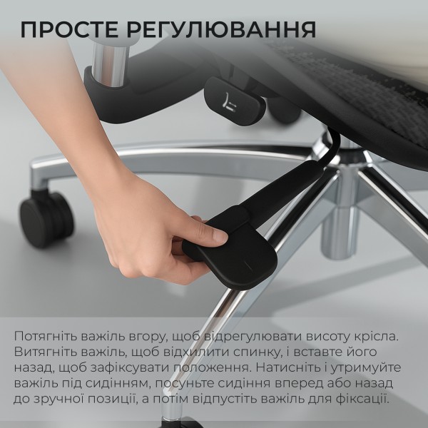 Крісло офісне Sihoo DORO S100 Mesh Black — комфорт для вашого офісу