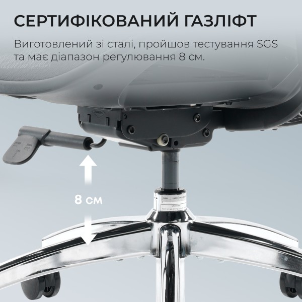 Крісло офісне Sihoo DORO S100 Mesh Black — комфорт для вашого офісу