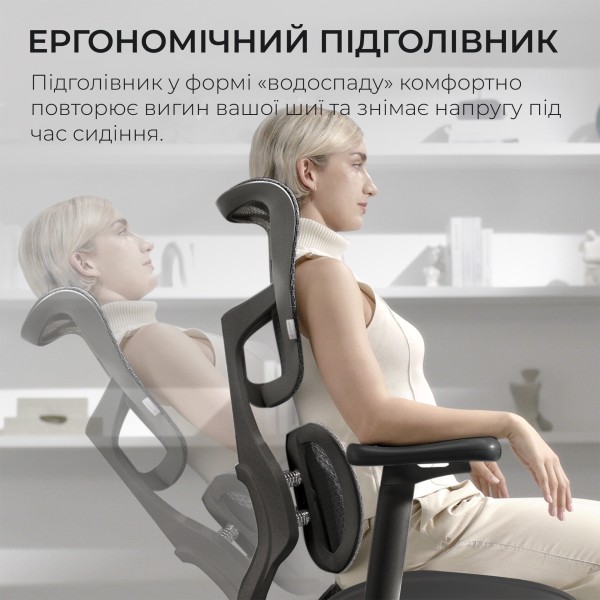 Крісло офісне Sihoo DORO S100 Mesh Black — комфорт для вашого офісу