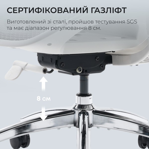 Крісло офісне Sihoo DORO S100 Mesh White