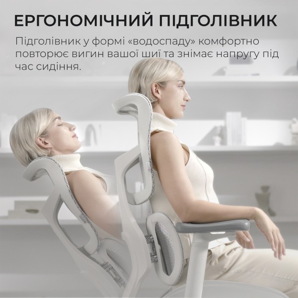 Крісло офісне Sihoo DORO S100 Mesh White