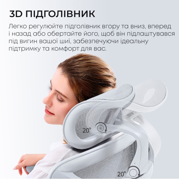 Крісло офісне Sihoo DORO C300L Mesh White