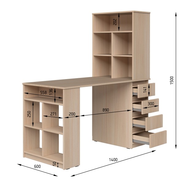 Стіл письмовий СП10 4Я – для комфортної роботи
