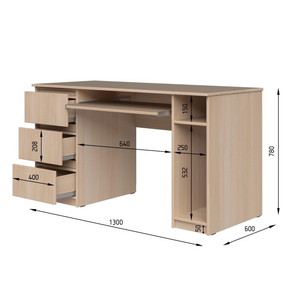 Стіл комп'ютерний СК2 3Я — стиль і комфорт для вашого офісу