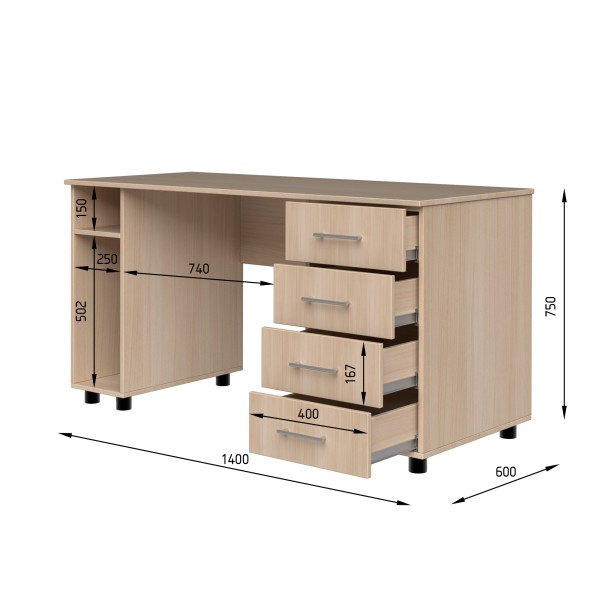 Комп'ютерний стіл СК3 4Я – зручність і стиль для вашого офісу