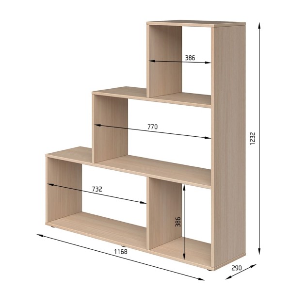 Стелаж відкритий №48 для офісу