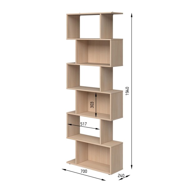 Стелаж відкритий №17 для офісу в Elite Mebel