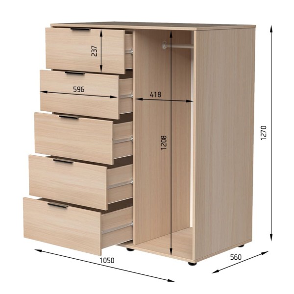 Комод 1 високий - для вашої вітальні та спальні