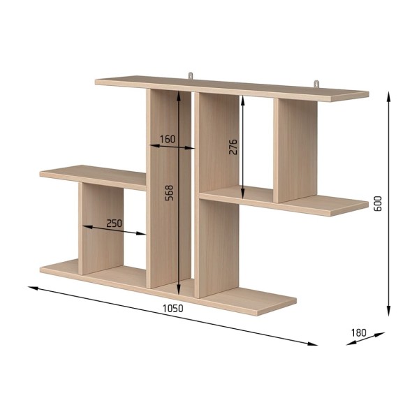 Полиця навісна №41 – Меблі для сучасної вітальні