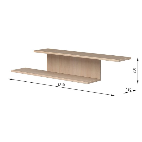 Полиця навісна №38 – стильно і зручно для вашого інтер'єру