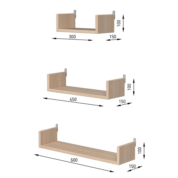 Полиця навісна №27 для вітальні від Elite Mebel