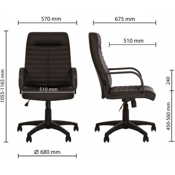 Крісло Orman KD — офісне крісло з екошкіри