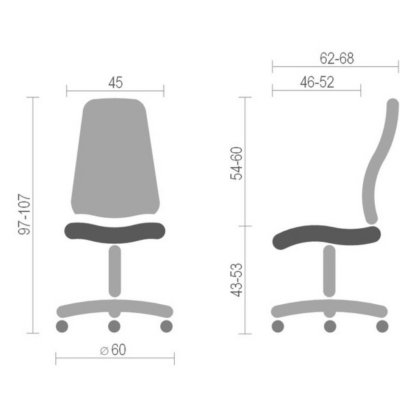 Крісло Standart GTS PM60 – зручність та стиль в одному