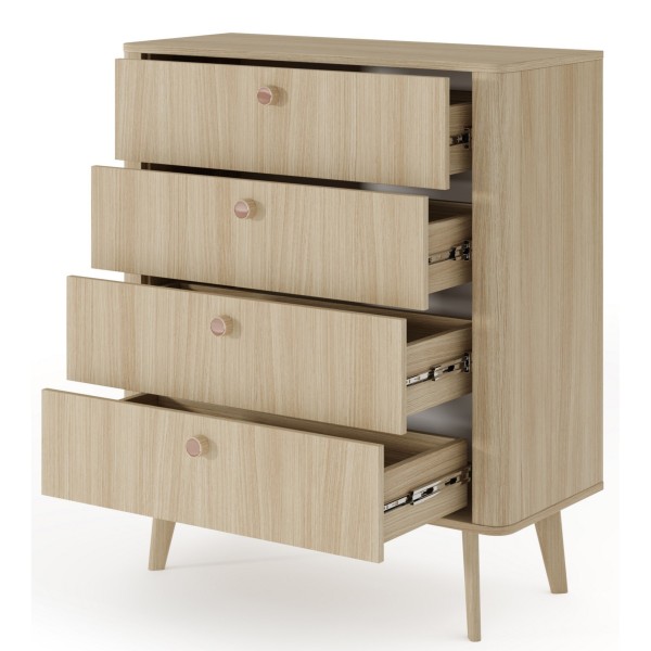 Комод Perfect Home Вікі / Viki 4S/88 з 4 шухлядами Дуб бариста