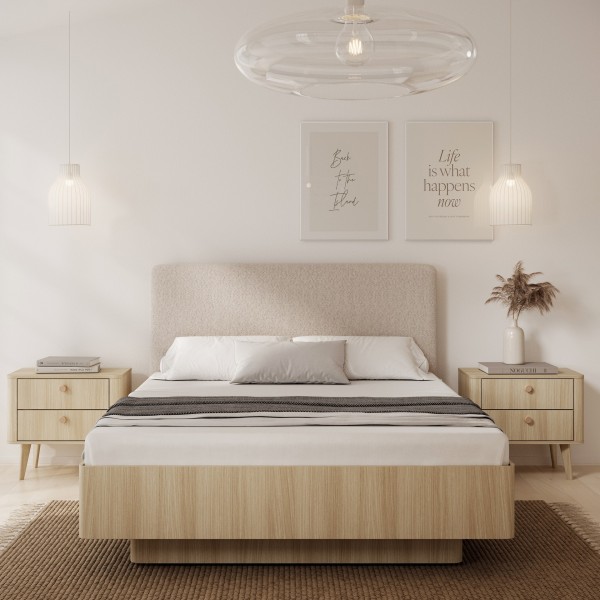 Ліжко Perfect Home Вікі 160 з м'яким ізголів'ям