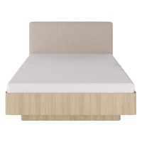 Ліжко (каркас) Perfect Home Вікі / Viki 160 з м'яким ізголів'ям двоспальне Дуб бариста