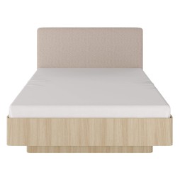 Ліжко (каркас) Perfect Home Вікі / Viki 160 з м'яким ізголів'ям двоспальне Дуб бариста
