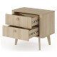 Тумба приліжкова Perfect Home Вікі / Viki 2S з 2 шухлядами - Дуб бариста