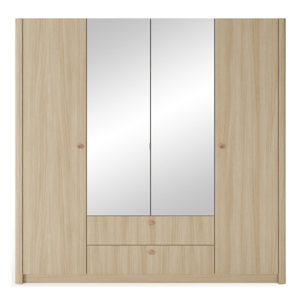 Шафа для одягу Perfect Home Вікі 4D2S/213 з дзеркалом