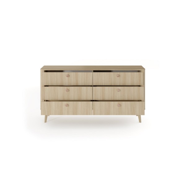 Комод Perfect Home Вікі 6S/163 з 6 шухлядами – Дуб бариста