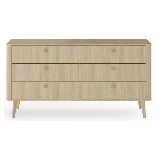 Комод Perfect Home Вікі 6S/163 з 6 шухлядами – Дуб бариста