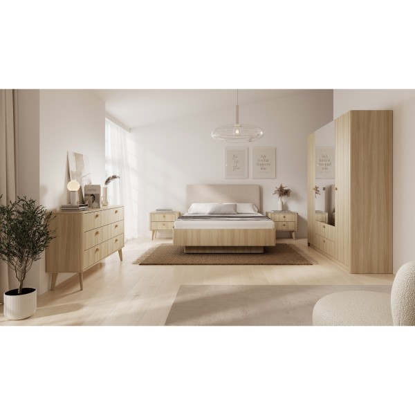 Комод Perfect Home Вікі 6S/163 з 6 шухлядами – Дуб бариста